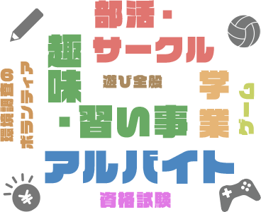 学生時代に夢中になっていたこと